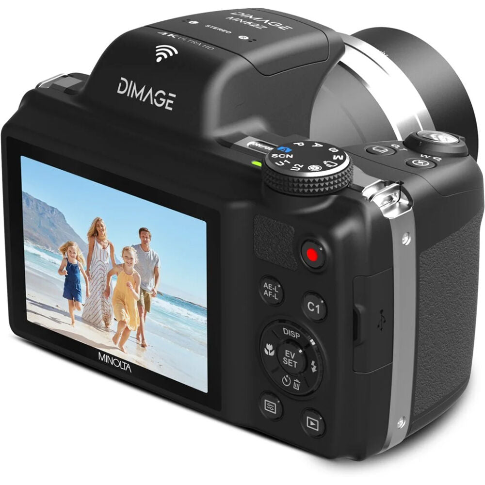 Cámara Digital Minolta MN68Z DiMAGE Zoom Óptico 68x Negra - vista trasera