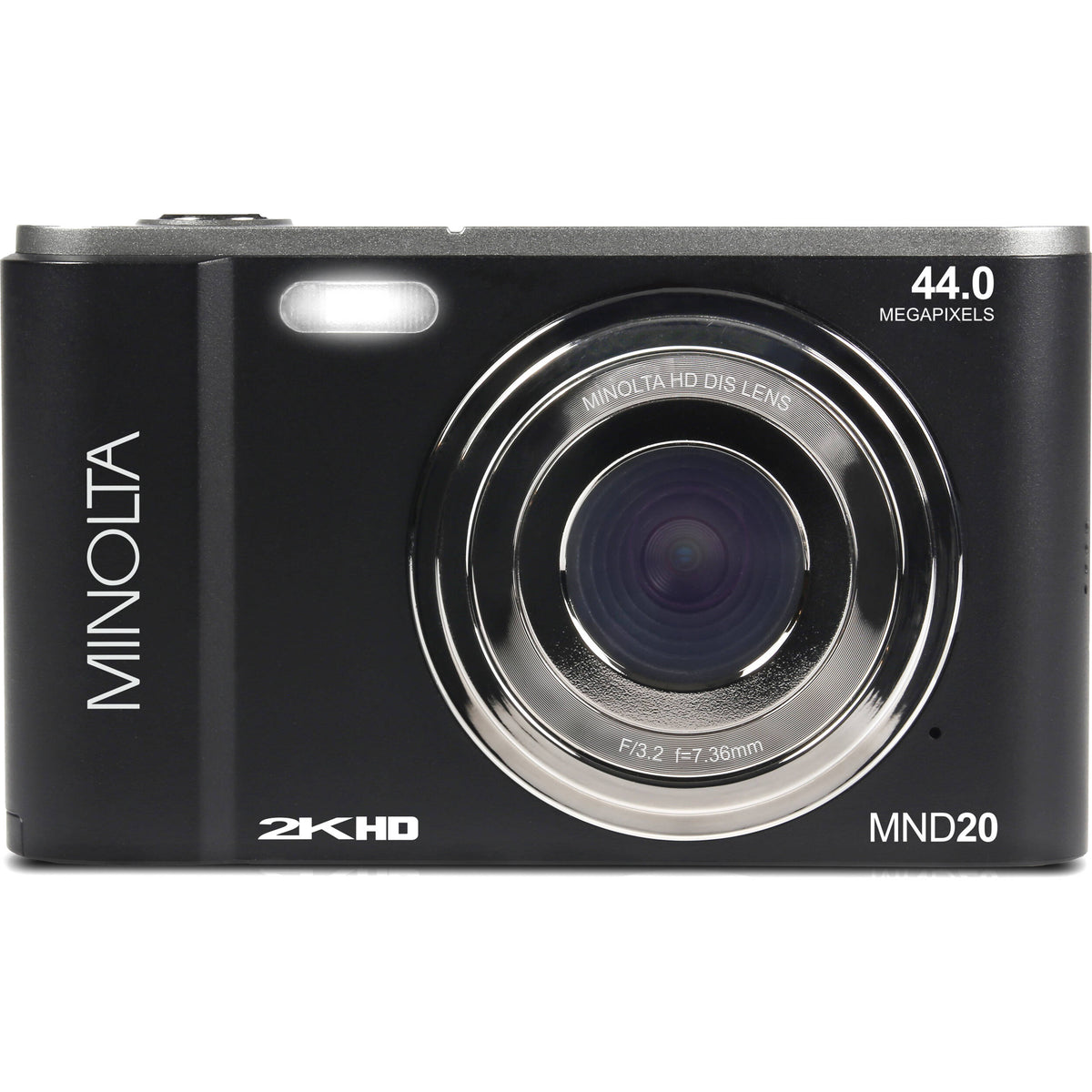 Cámara Digital Minolta MND20 44MP Video 2.7K Negra - vista trasera