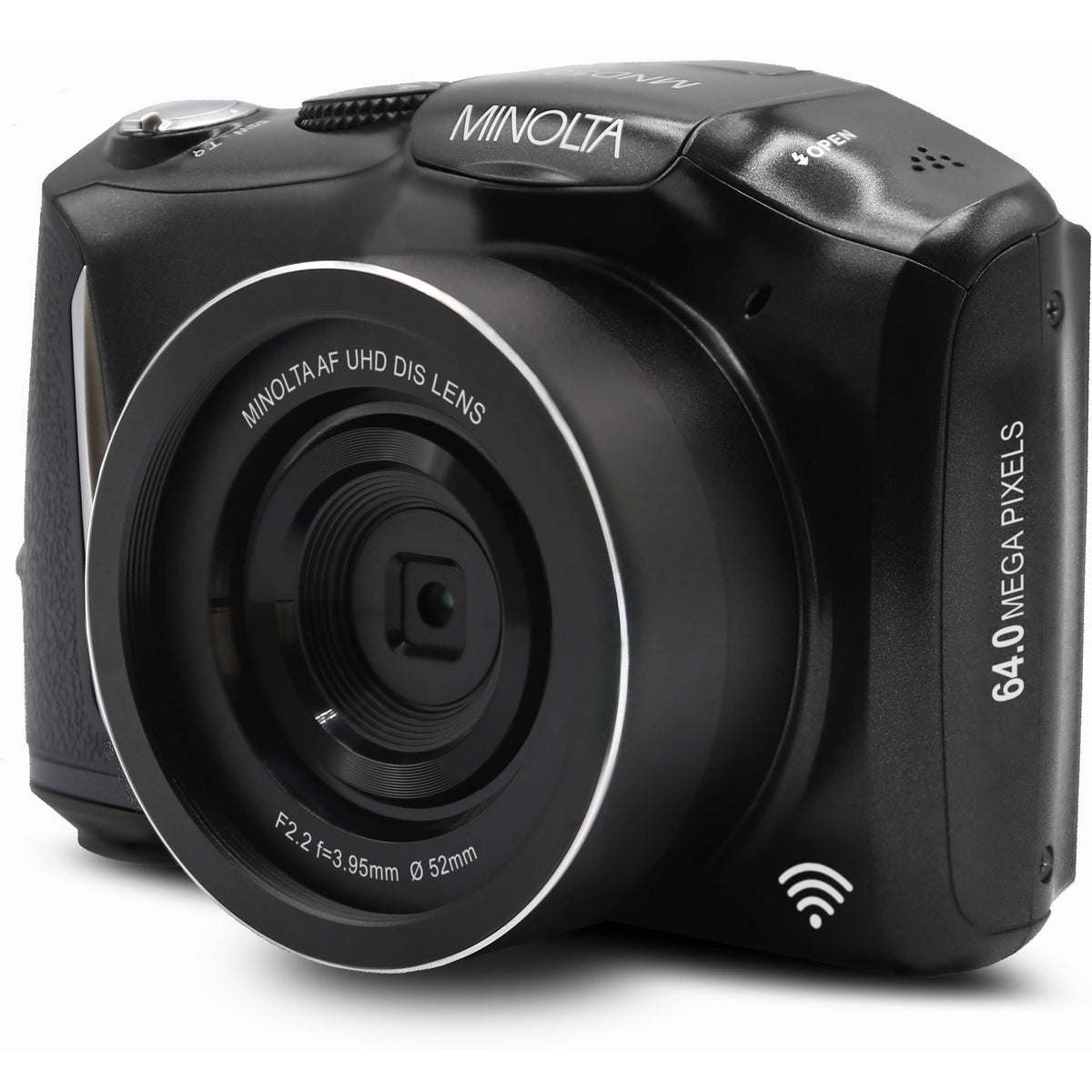 Cámara Digital Minolta MND55 64MP Video 4K 60fps Negra - contenido de la caja