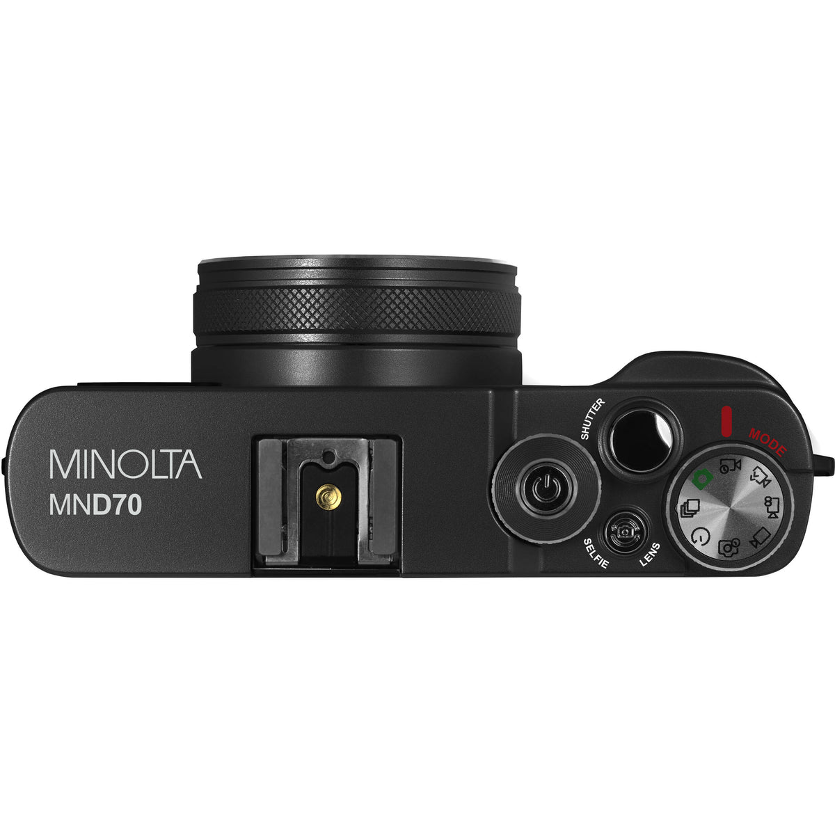 Cámara Digital Minolta MND70 con Visor Óptico 48MP Negra - puertos y conexiones