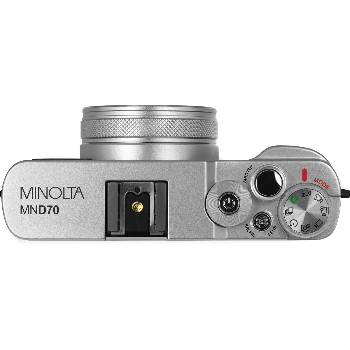 Cámara Digital Minolta MND70 con Visor Óptico 48MP Plateada - puertos y conexiones