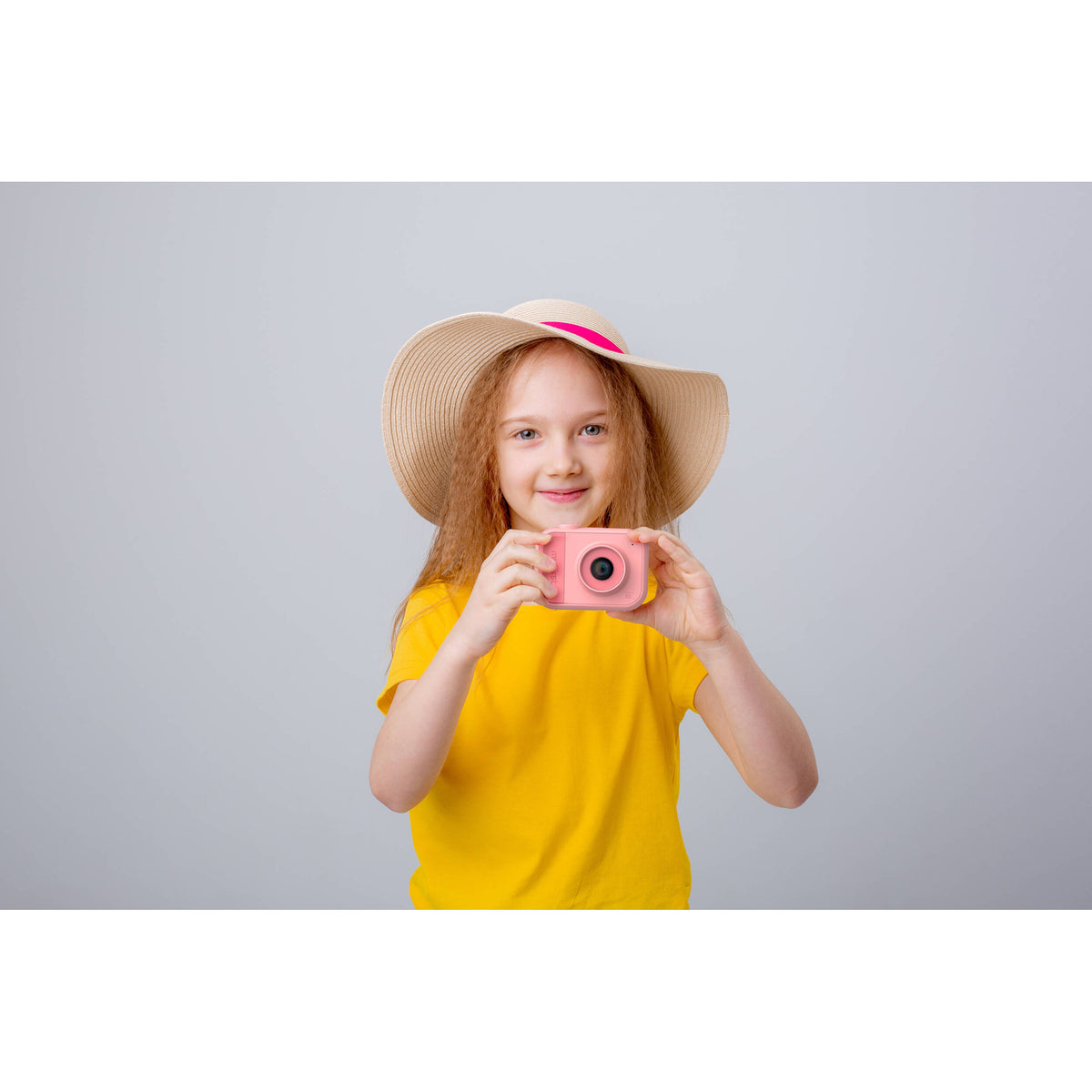 Cámara Digital myFirst Kids Mini 10 para Niños Rosa - contenido de la caja