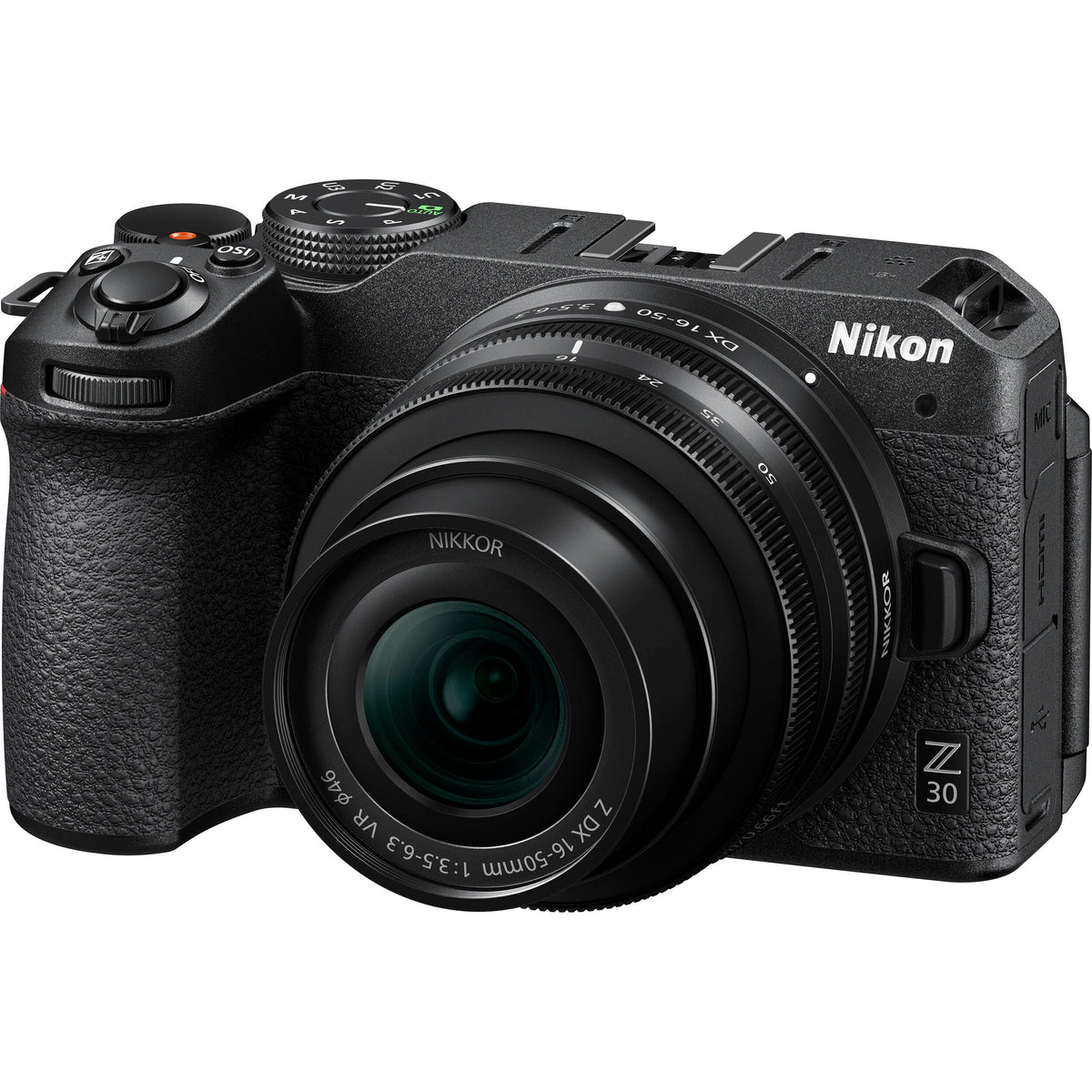 Cámara Digital Nikon Z30 Mirrorless con Lentes 16-50mm y 50-250mm - detalle