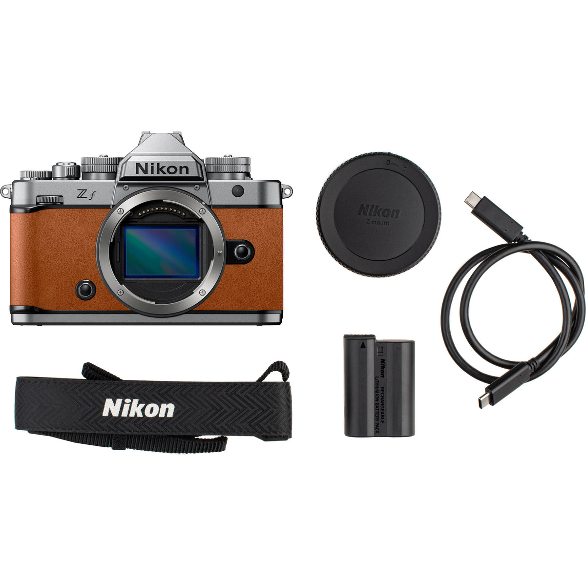 Cámara Digital Nikon Zf Mirrorless 24.5MP Full Frame Plata y Marrón Coñac