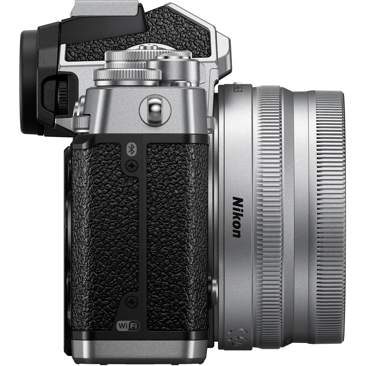 Cámara Digital Nikon Zfc Mirrorless con Lente 16-50mm Rojo Carmesí - vista lateral