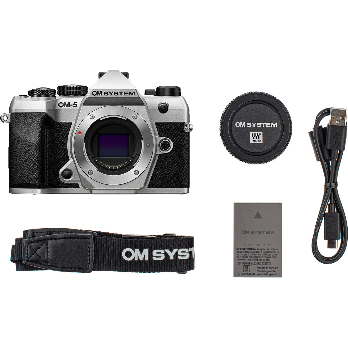 Cámara Digital OM System OM-5 Mark II con Lente 12-45mm f/4 Plateada - detalle