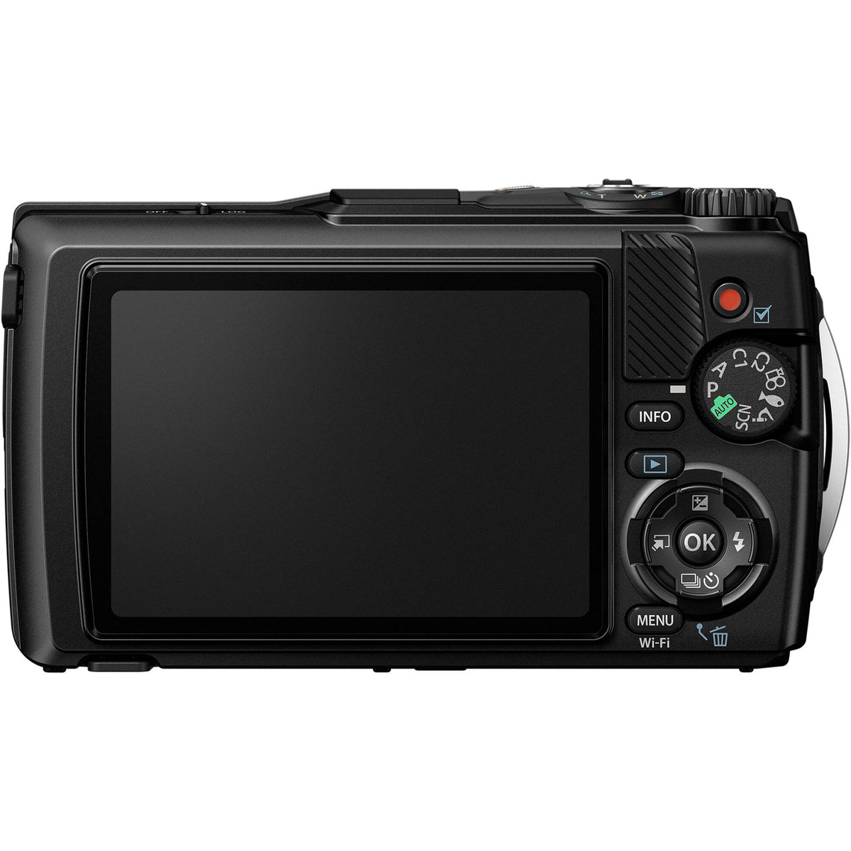 Cámara Digital OM System Tough TG-7 Sumergible 15 Metros Negra - vista frontal