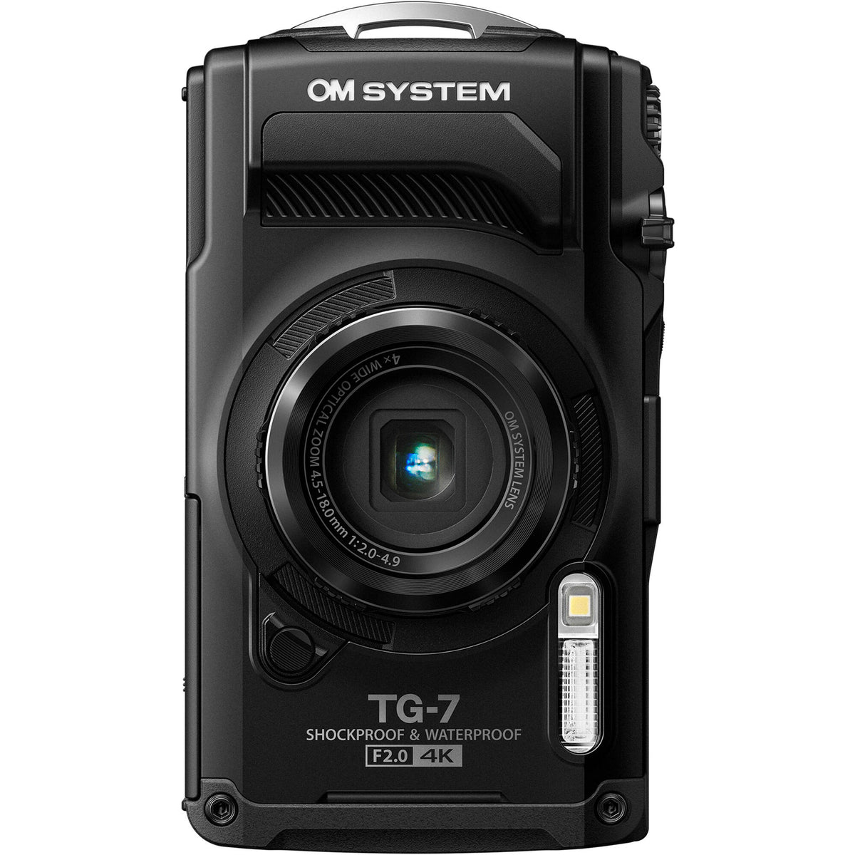 Cámara Digital OM System Tough TG-7 Sumergible 15 Metros Negra - detalle