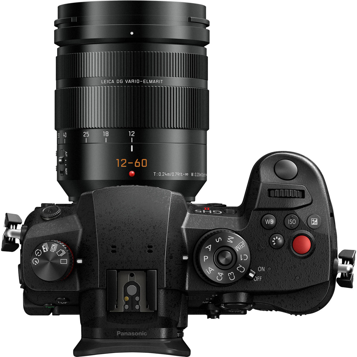 Cámara Digital Panasonic LUMIX GH5 II con Lente 12-60mm - vista lateral