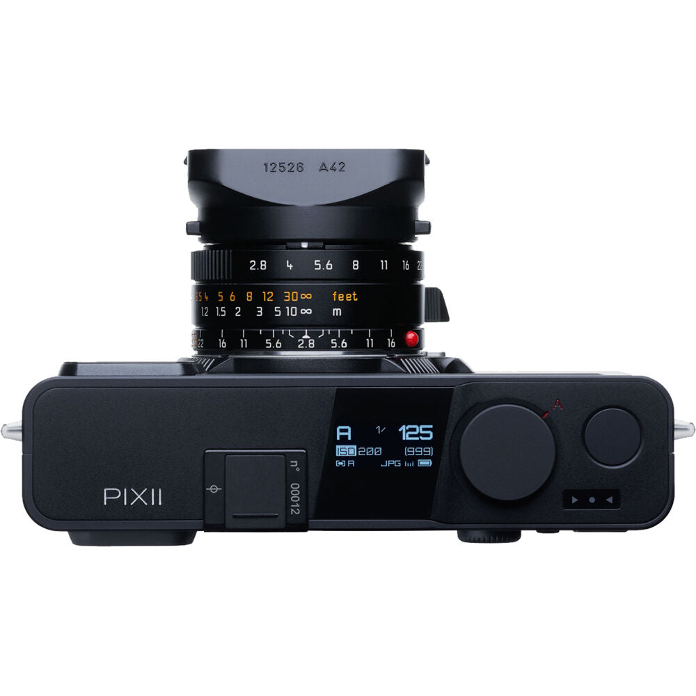 Cámara Digital Pixii A2572+ Telémetro APS-C 26MP 128GB Negro Mate - vista trasera