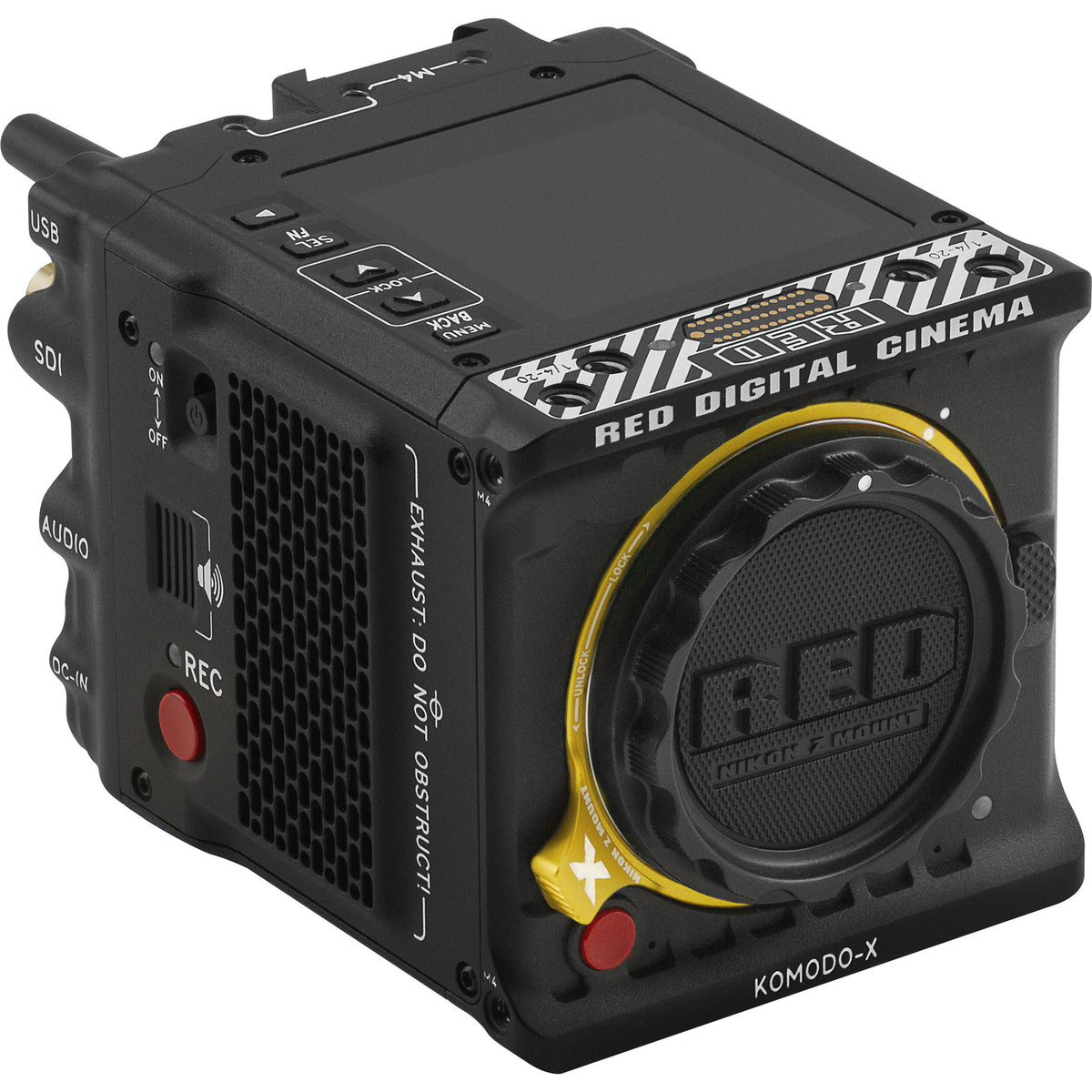 Cámara Digital RED Digital Cinema KOMODO-X Z Montura de Producción Pack (Nikon Z, V-Montura) - puertos y conexiones