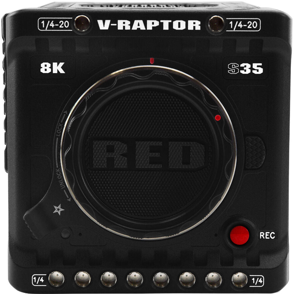 Cámara Digital RED Digital Cinema V-RAPTOR 8K S35 de Producción Pack con Top Plate Plus y Rigid-Hinge Touch 7.0 (V-Montura) -