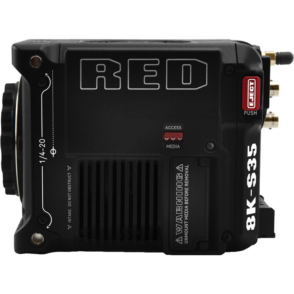Cámara Digital RED Digital Cinema V-RAPTOR 8K S35 de Producción Pack con Top Plate Plus y Rigid-Hinge Touch 7.0 (V-Montura) -