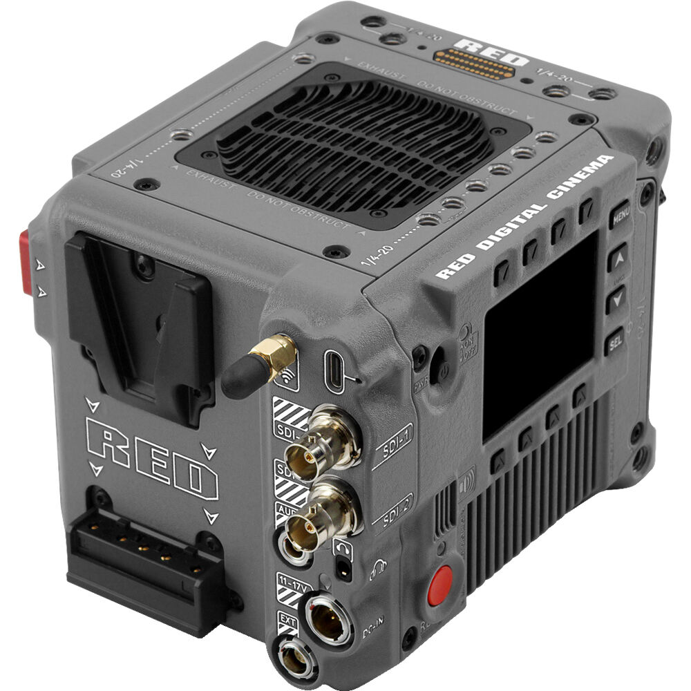 Cámara Digital RED Digital Cinema V-RAPTOR RHINO 8K S35 (Canon RF, Gray) - vista trasera