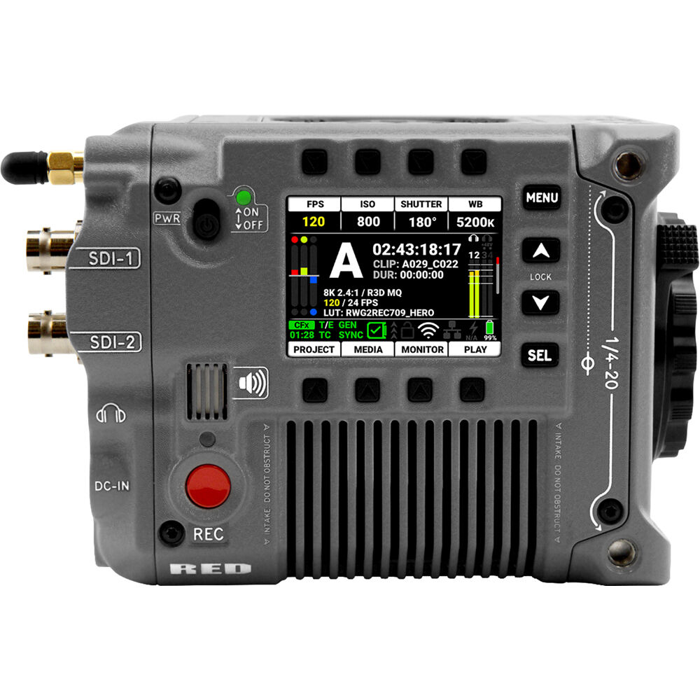 Cámara Digital RED Digital Cinema V-RAPTOR RHINO 8K S35 (Canon RF, Gray) - en uso