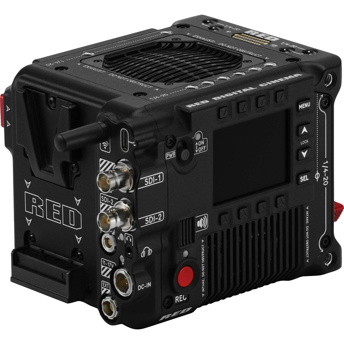 Cámara Digital RED Digital Cinema V-RAPTOR [X] 8K VV - puertos y conexiones