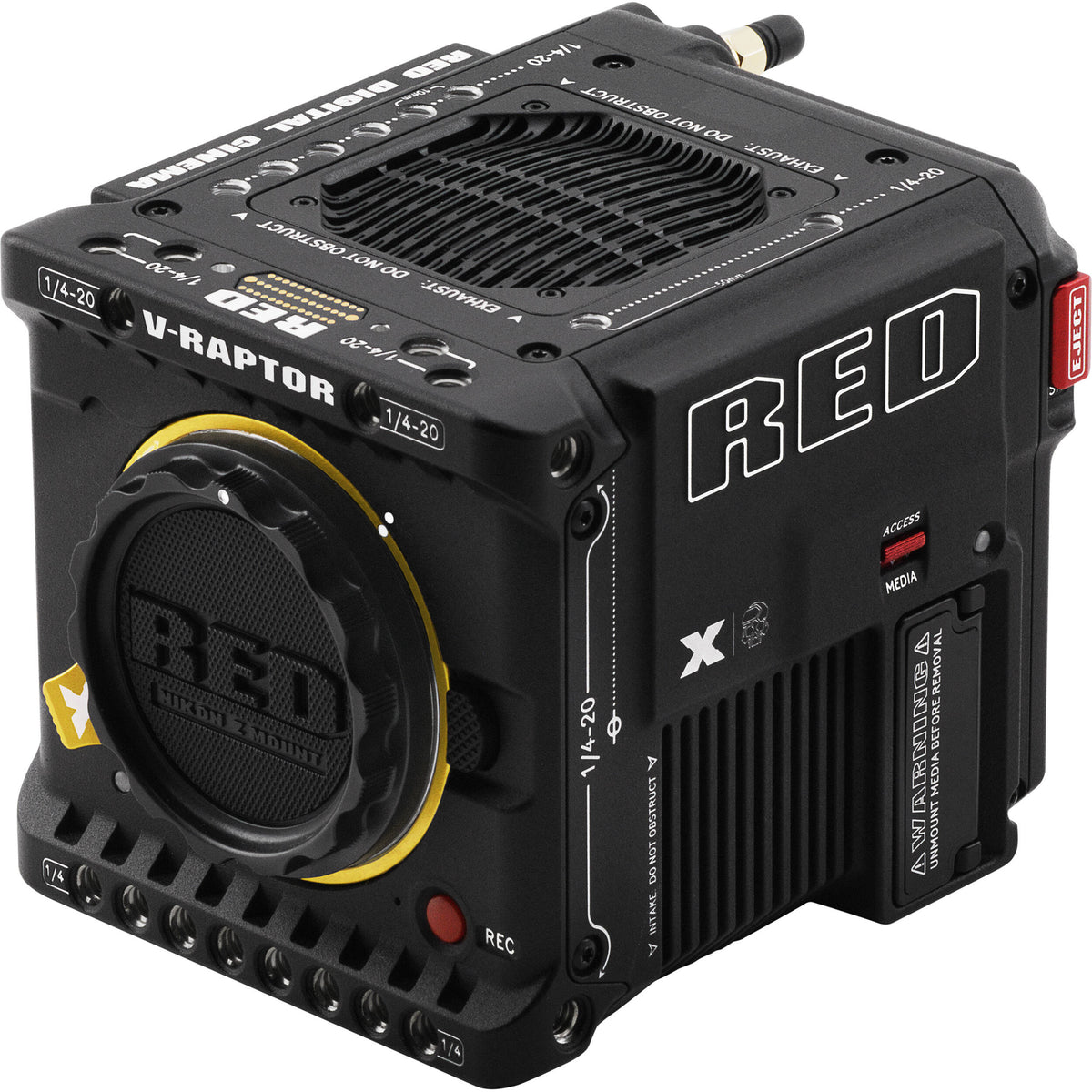 Cámara Digital RED Digital Cinema V-RAPTOR [X] 8K VV (Nikon Z) - vista trasera
