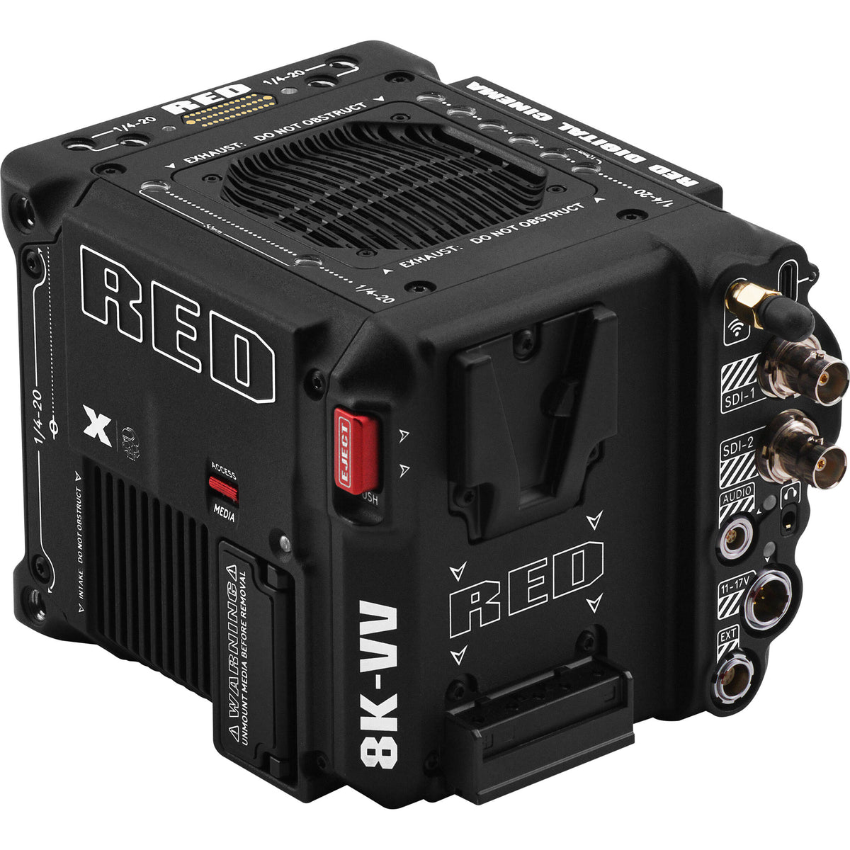 Cámara Digital RED Digital Cinema V-RAPTOR [X] 8K VV (Nikon Z) - puertos y conexiones