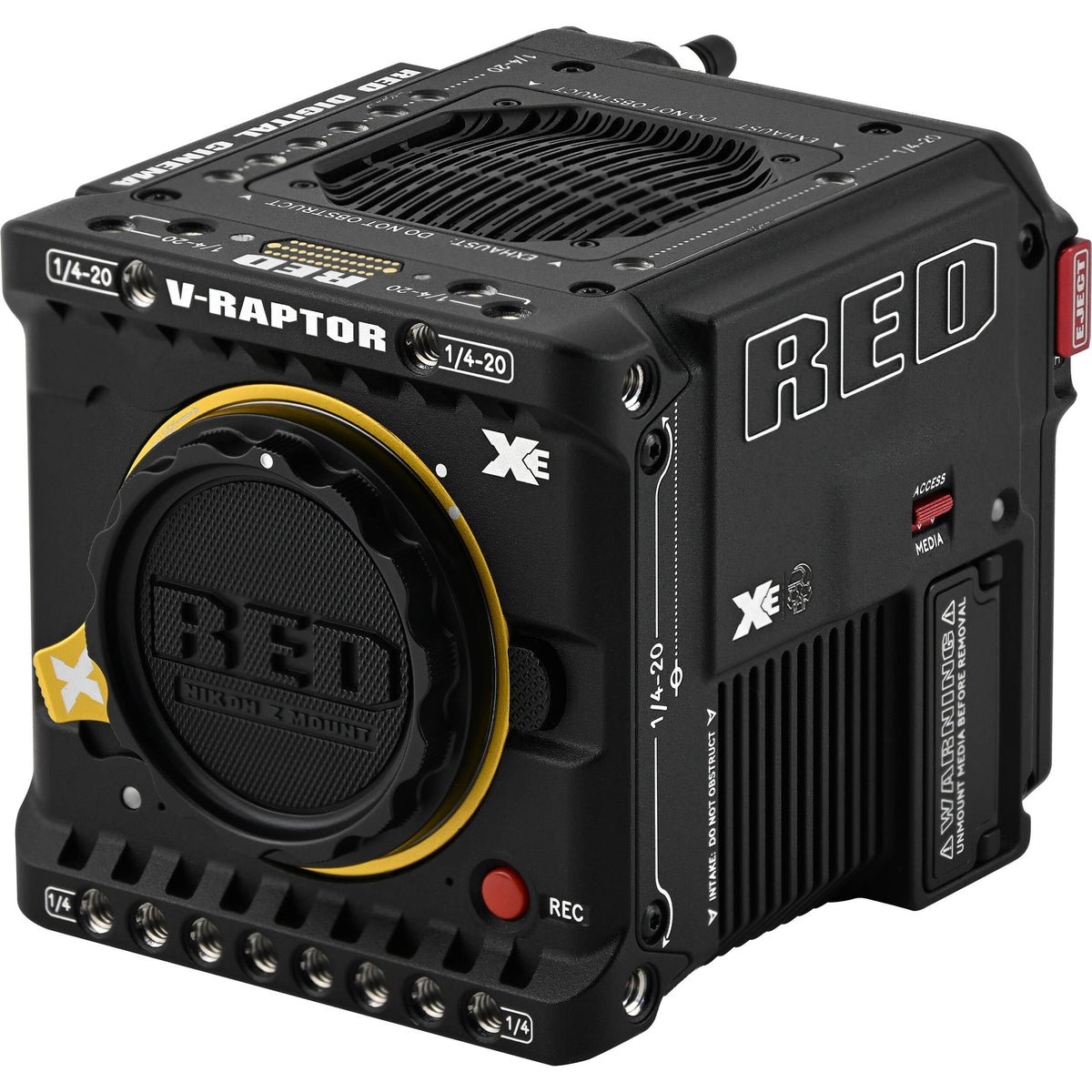 Cámara Digital RED Digital Cinema V-RAPTOR XE 8K VV (Nikon Z) - vista trasera