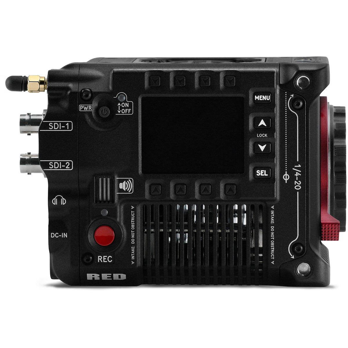 Cámara Digital RED Digital Cinema V-RAPTOR XE Cine Essentials Pack (Canon RF) - puertos y conexiones
