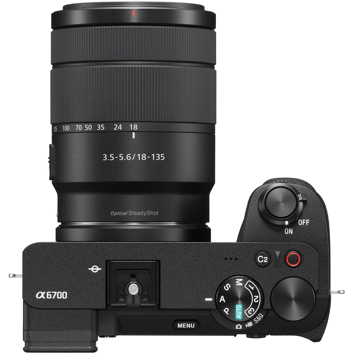 Cámara Digital Sony a6700 con Lente E 18-135mm - vista trasera