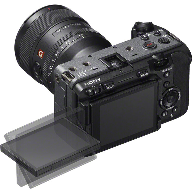 Cámara Digital Sony FX3A Full Frame - puertos y conexiones