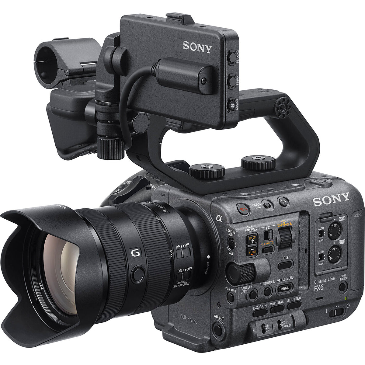 Cámara Digital Sony FX6 Digital Cinema Kit con 24-105mm Lente - vista principal
