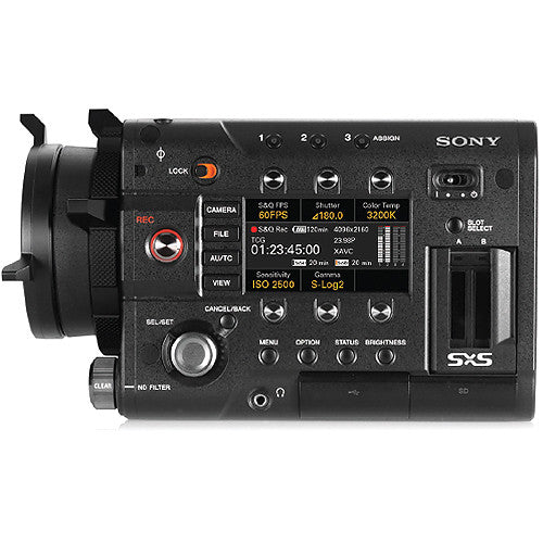 Cámara Digital Sony PMW-F5 CineAlta - vista frontal