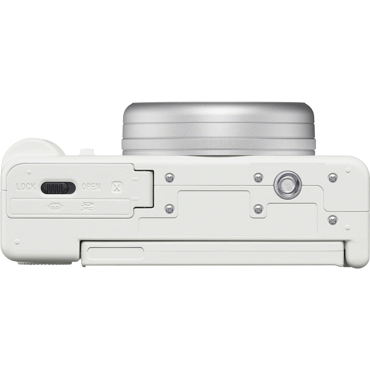 Cámara Digital Sony ZV-1 II Compacta 20.1MP para Video Blanca - vista lateral