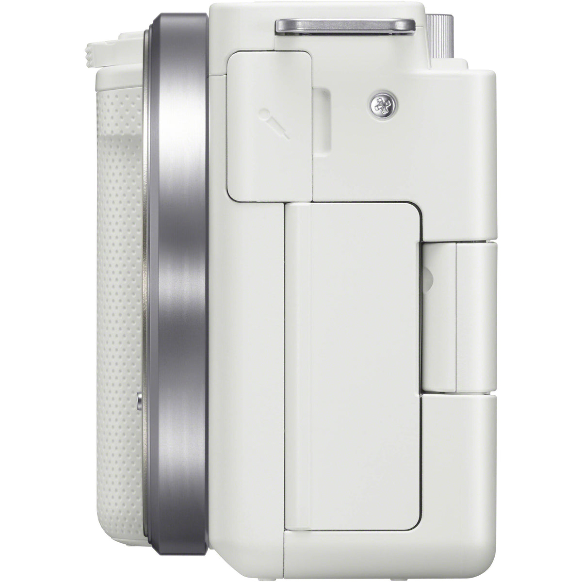Cámara Digital Sony ZV-E10 Mirrorless APS-C para Video Blanca - vista trasera