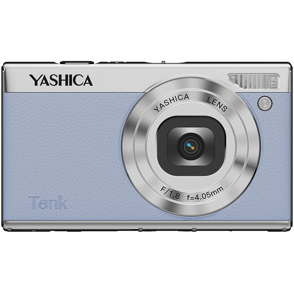 Cámara Digital Yashica Tank Compacta 12MP Azul Cielo - vista trasera