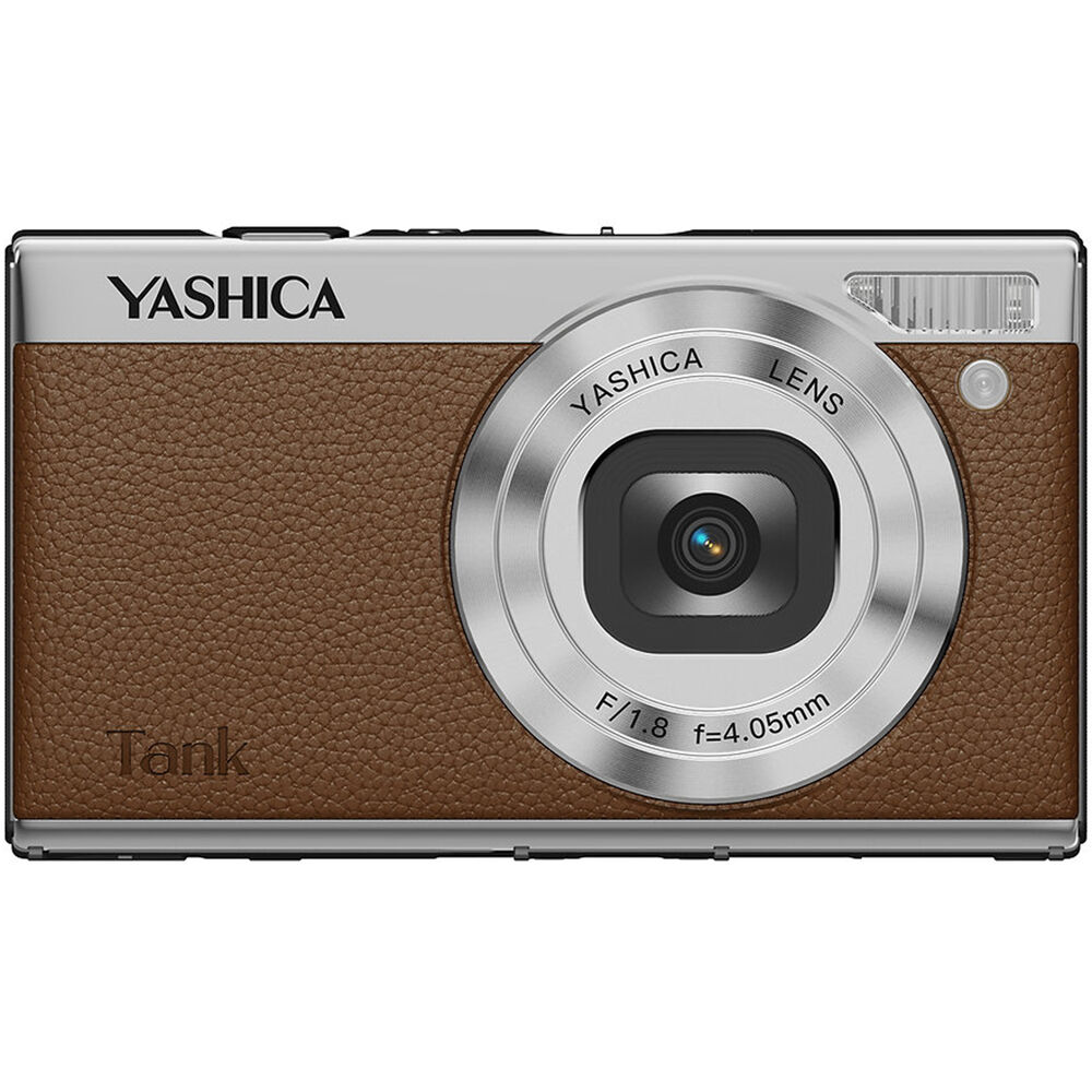 Cámara Digital Yashica Tank Compacta 12MP Marrón - vista trasera