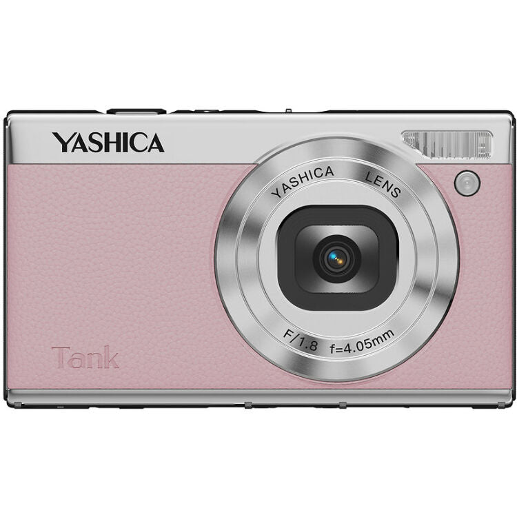 Cámara Digital Yashica Tank Compacta 12MP Rosa - vista trasera