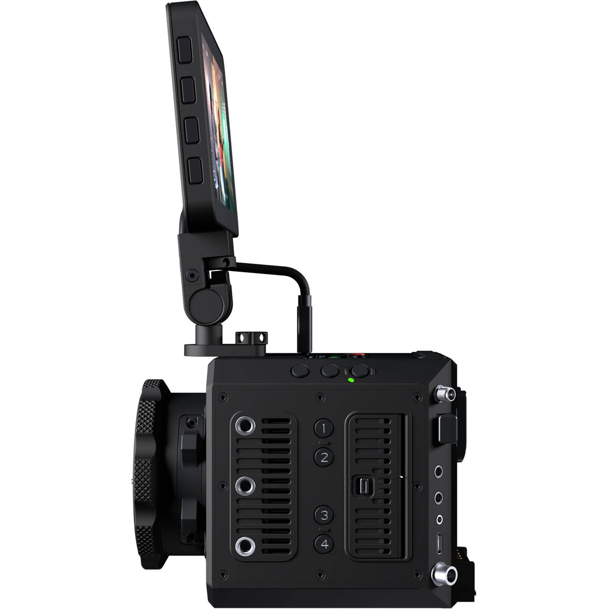 Cámara Digital Z CAM E2-F6 Pro Full Frame con 5" Touchscreen Monitor (Canon EF) - vista lateral