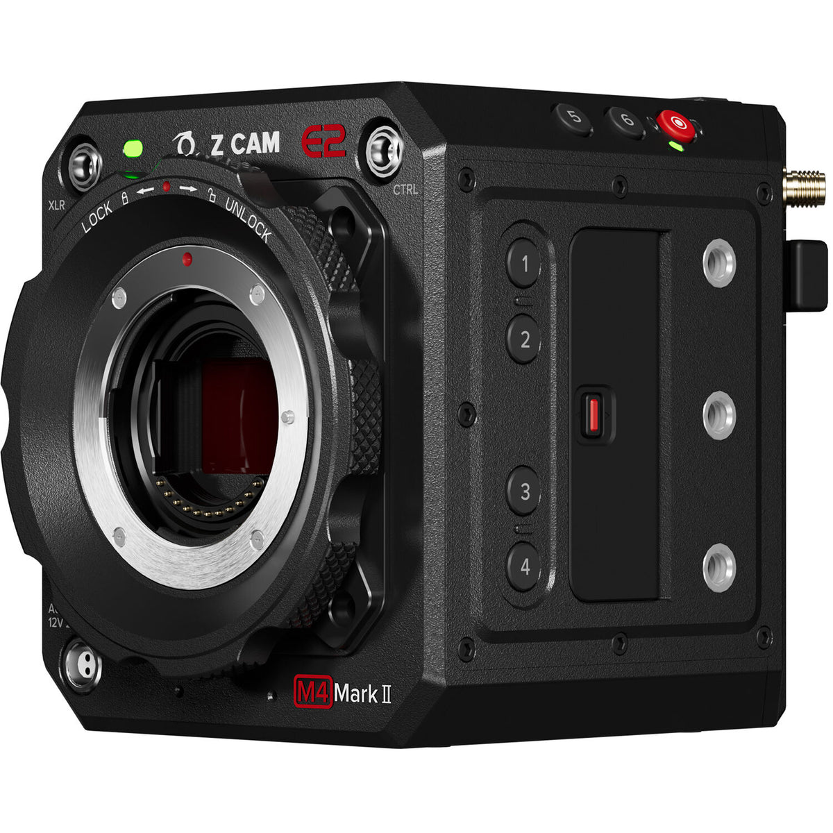 Cámara Digital Z CAM E2-M4 Mark II Professional 4K con NDI (Micro Four Thirds) - vista lateral
