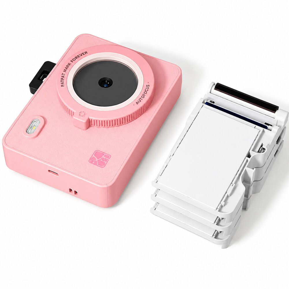 Cámara Instantánea Hanin M5S con Kit de Película 20 Fotos Rosa - vista principal
