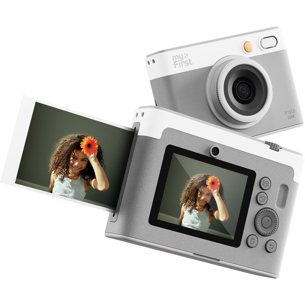 Cámara Instantánea myFirst Insta Lux Híbrida Gris - puertos y conexiones
