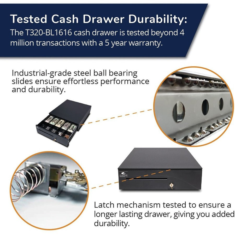Cajón de Dinero apg Cash Drawer Heavy Duty Series 100 Cash Drawer: T320-BL1616 - vista 6