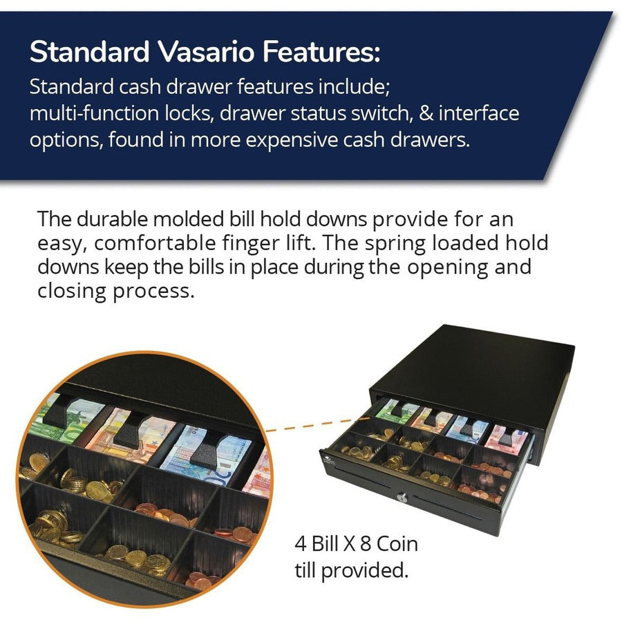 Cajón de Dinero apg Cash Drawer Vasario 1616 Cash Drawer: VB320-BL1616-B5 - vista 4