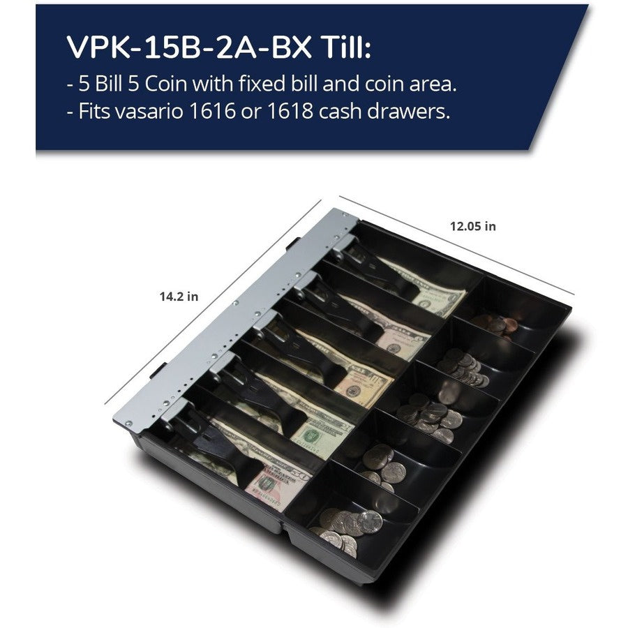 Cajón de Dinero apg Cash Drawer VPK-15B-2A-BX Till - vista 5
