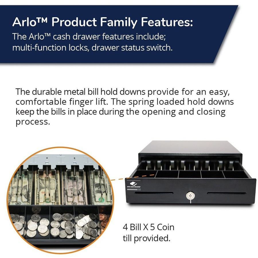 Cajón de Dinero apg Entry Level- 13â€ Electronic Point of Sale Cash Drawer | Arlo Seri - vista 4