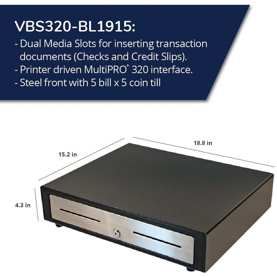 Cajón de Dinero apg Standard- Duty 19" Electronic Point of Sale Cash Drawer | Vasario - vista 3