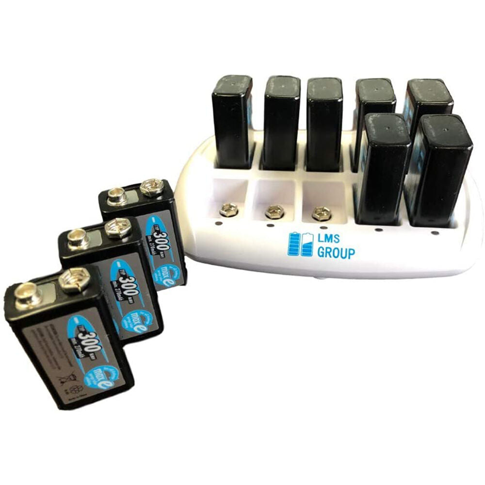 Cargador Ansmann 10 bahías 9V - vista trasera