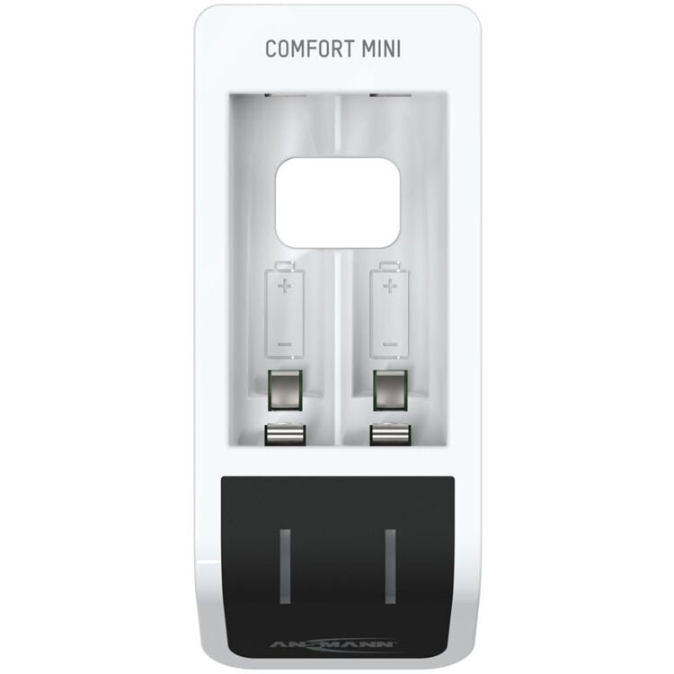 Cargador Ansmann Comfort Mini Fast con USB Input - vista trasera