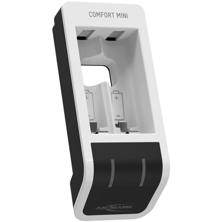 Cargador Ansmann Comfort Mini Fast con USB Input - puertos y conexiones