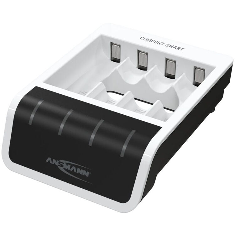 Cargador Ansmann Comfort Smart Fast con USB Input - vista frontal