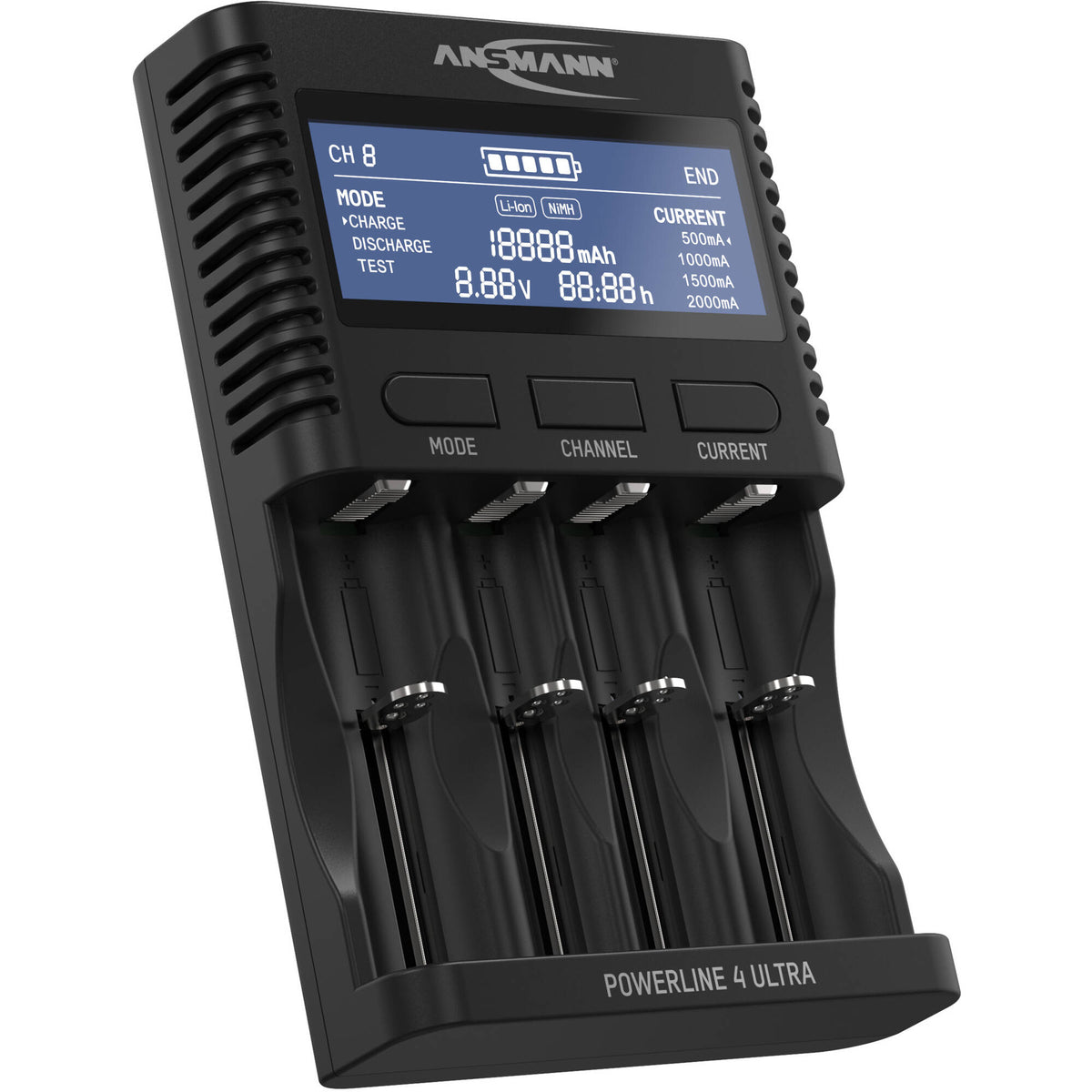 Cargador Ansmann Powerline 4 Ultra para NiMH & Lithium Cells - vista principal