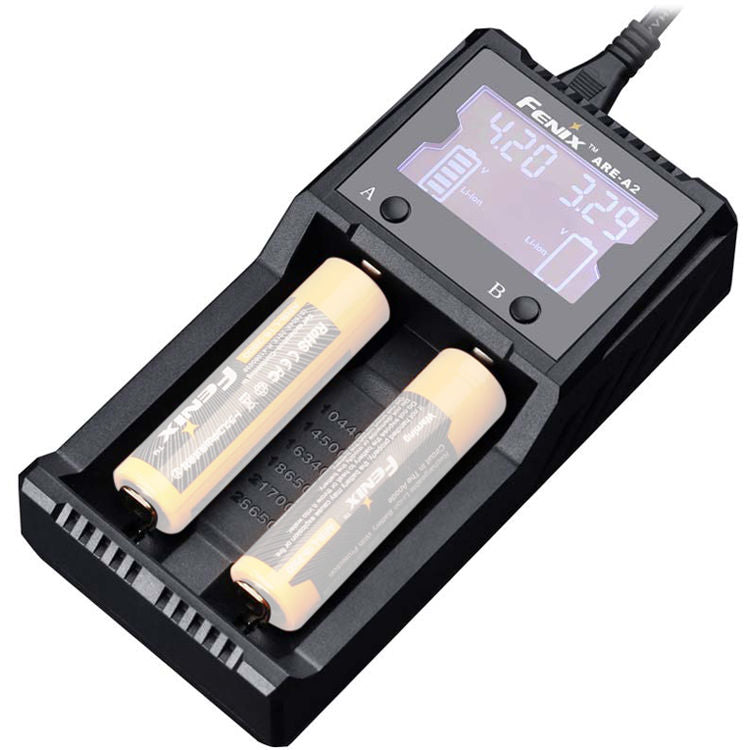 Cargador Fenix Flashlight ARE-A2 - vista trasera