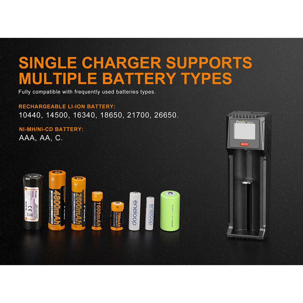 Cargador Fenix Flashlight ARE-D1 - vista trasera
