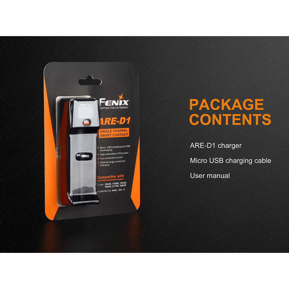 Cargador Fenix Flashlight ARE-D1 - detalle